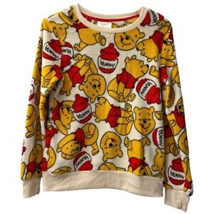 5/$25 Disney Winnie The Pooh Hunny Long Sleeve Pajama Top Women’s XS